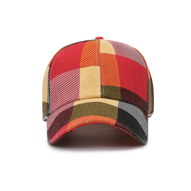 Plaid Print Baseball Hat