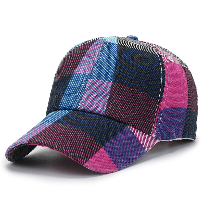 Plaid Print Baseball Hat