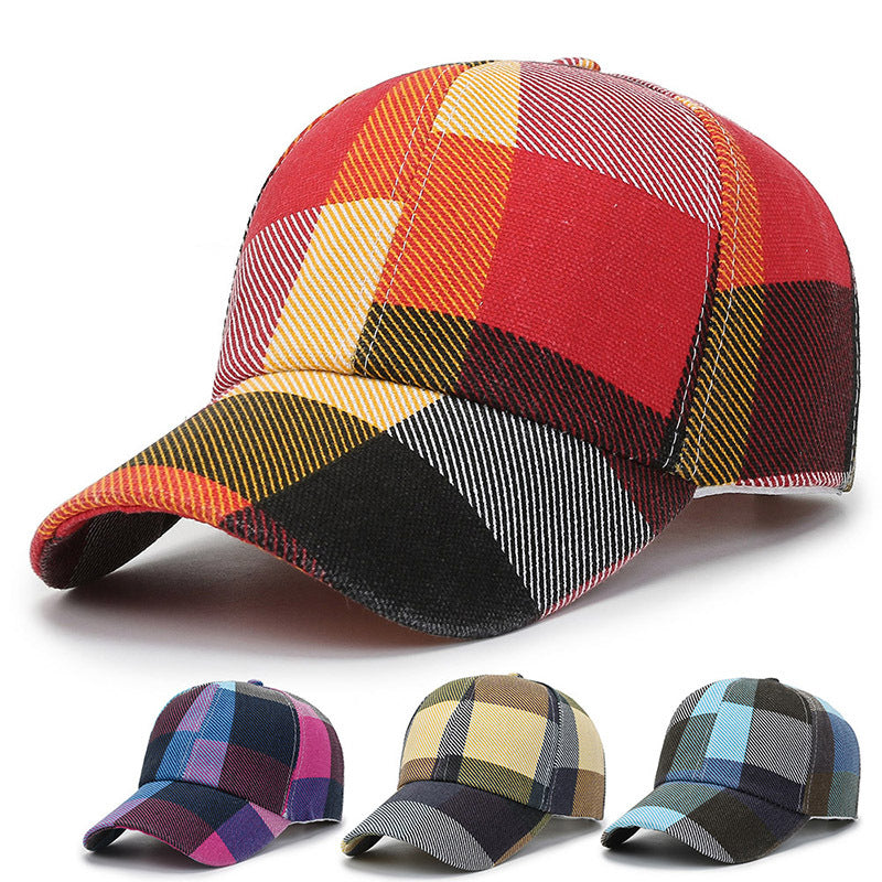 Plaid Print Baseball Hat