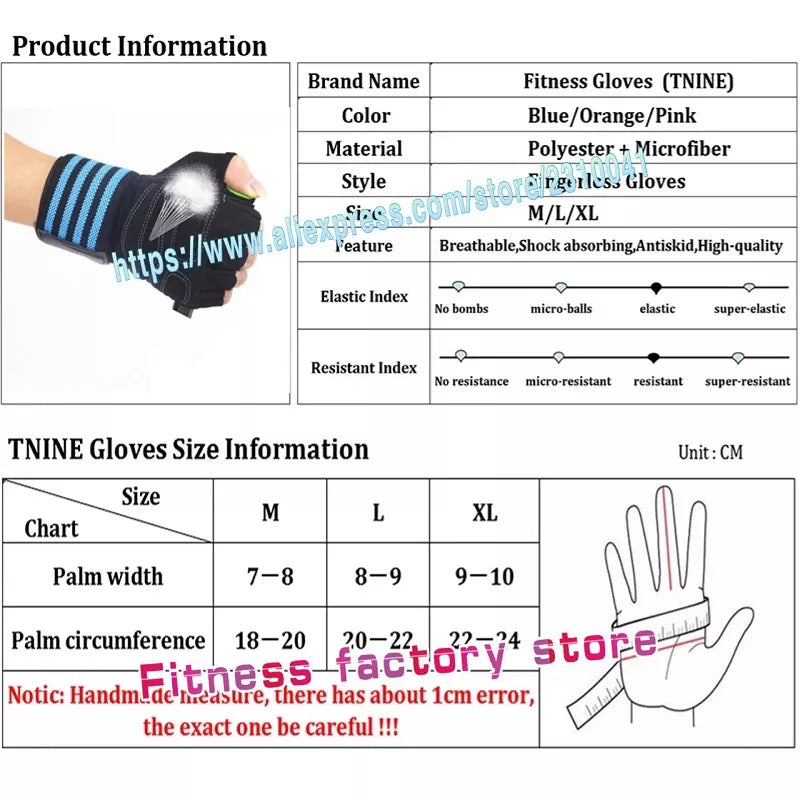 Weightlifting Gloves with Wrist Support
