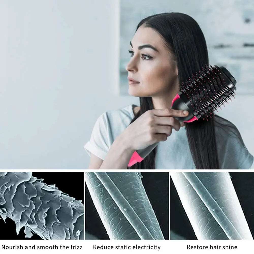Hair Dryer & Electric Hair Straighter Comb 3 in 1 Multifunction