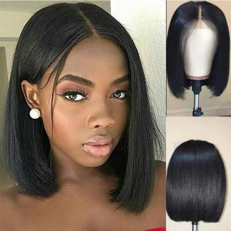 Short Human Hair Wigs Bob Brazilian