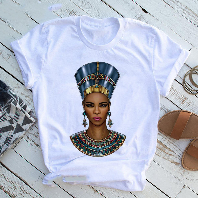 T shirt Girl Black Queen