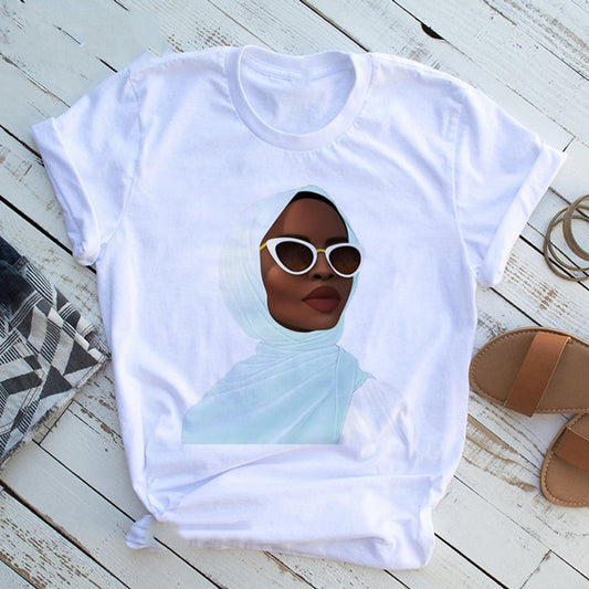 T shirt Girl Black Queen