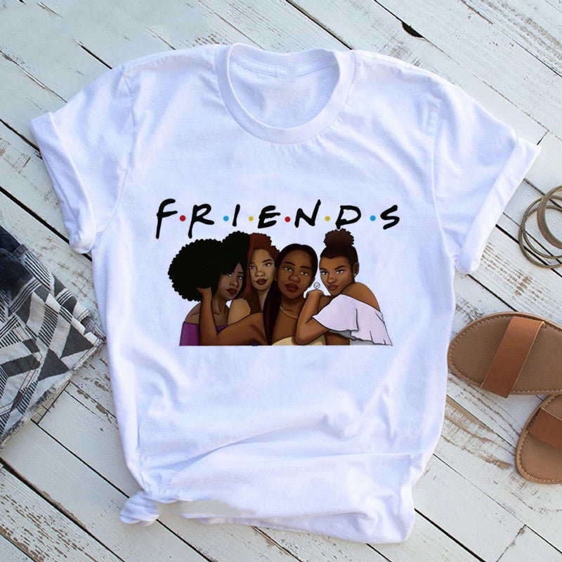T shirt Girl Black Queen