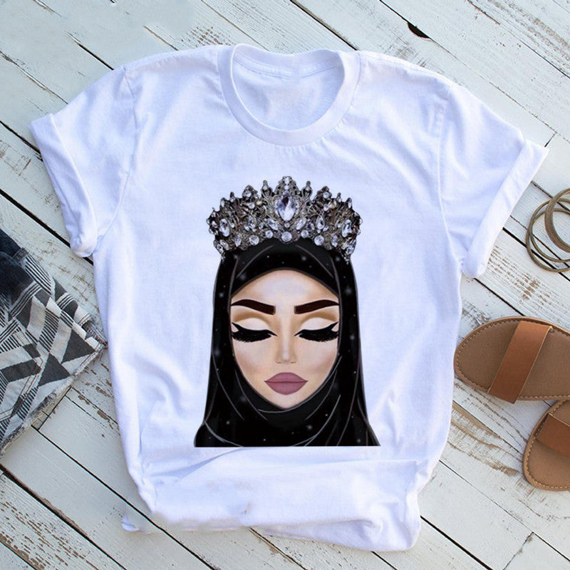 T shirt Girl Black Queen
