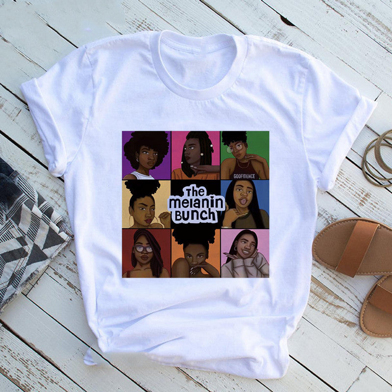 T shirt Girl Black Queen