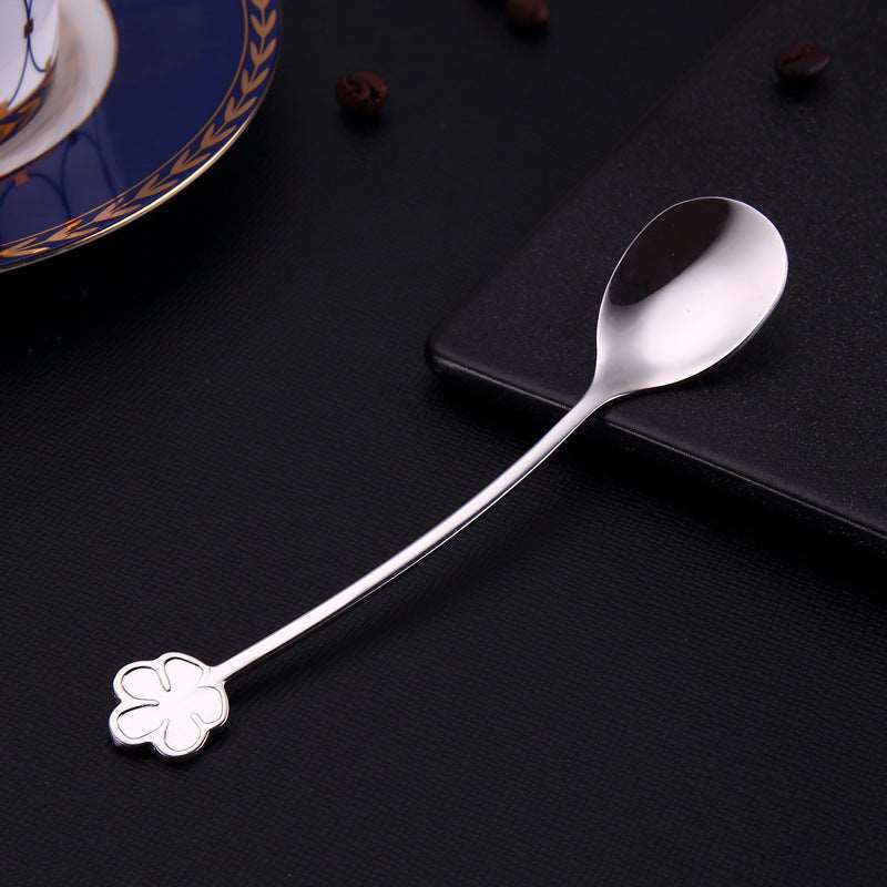 304 Stainless Steel Spoon Gold Plated Dessert Spoon Coffee Stir Spoon Stainless Steel Ice Bar Spoon