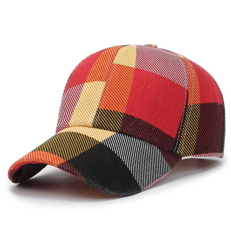 Plaid Print Baseball Hat