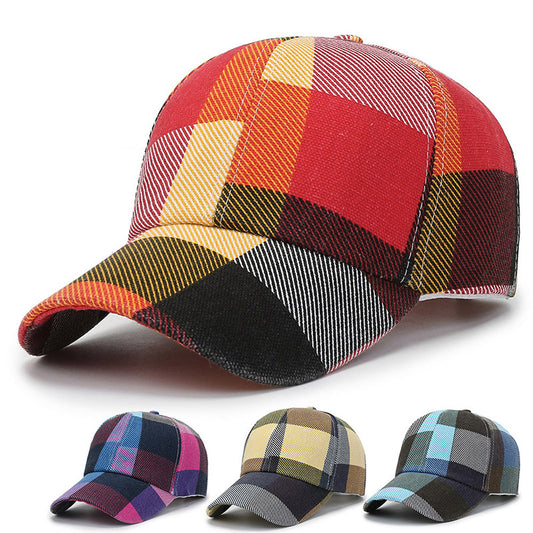 Plaid Print Baseball Hat