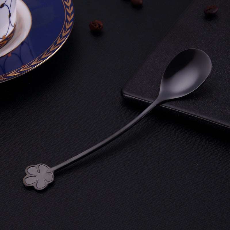 304 Stainless Steel Spoon Gold Plated Dessert Spoon Coffee Stir Spoon Stainless Steel Ice Bar Spoon