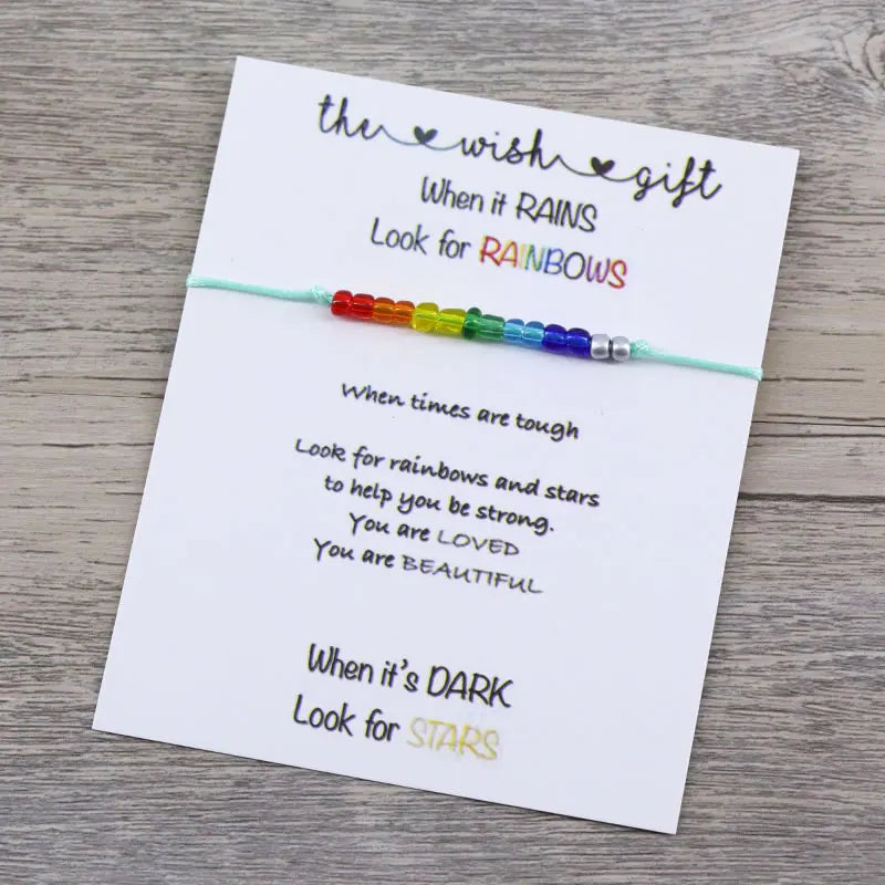 Mental Health Awareness Rainbow Bracelet