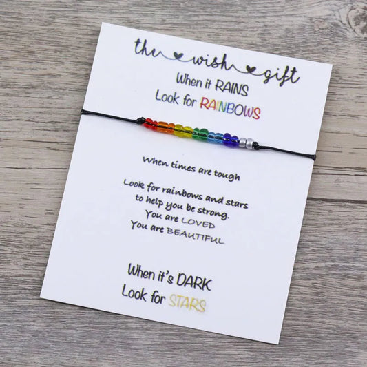 Mental Health Awareness Rainbow Bracelet