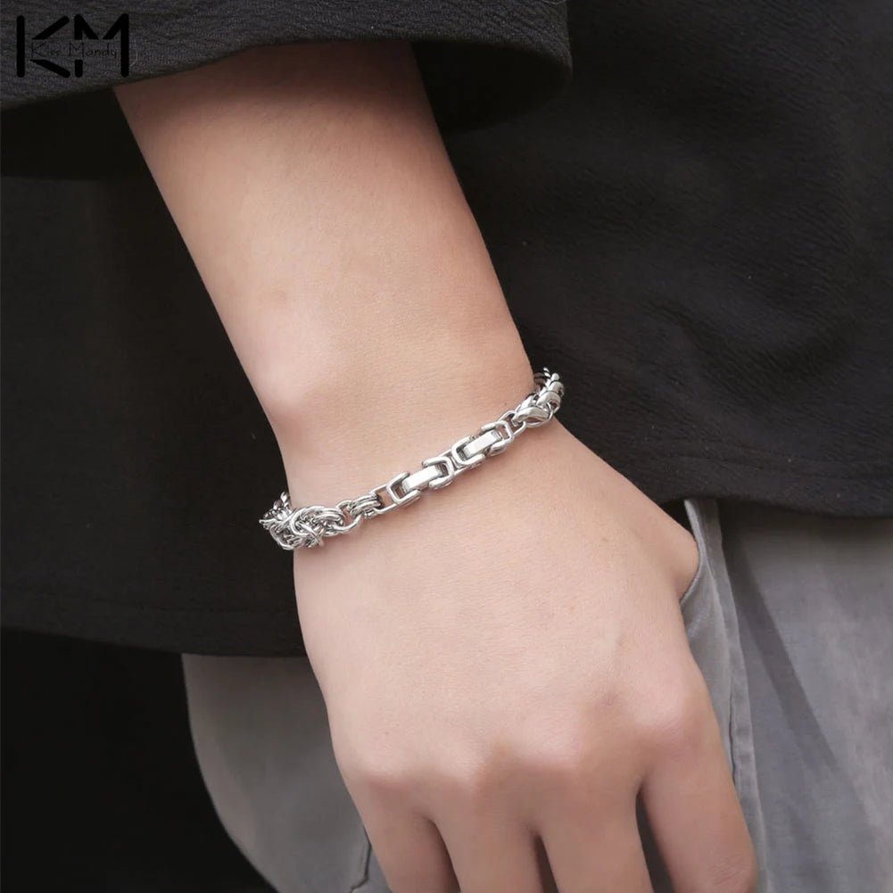 Men's Bracelets Stainless Steel Link Chain