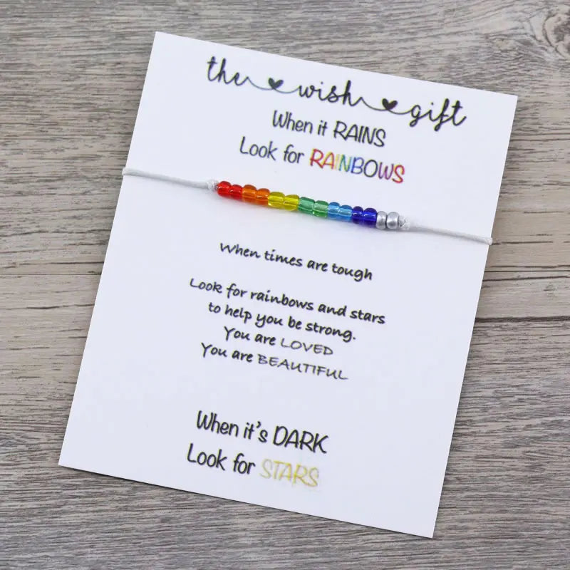 Mental Health Awareness Rainbow Bracelet