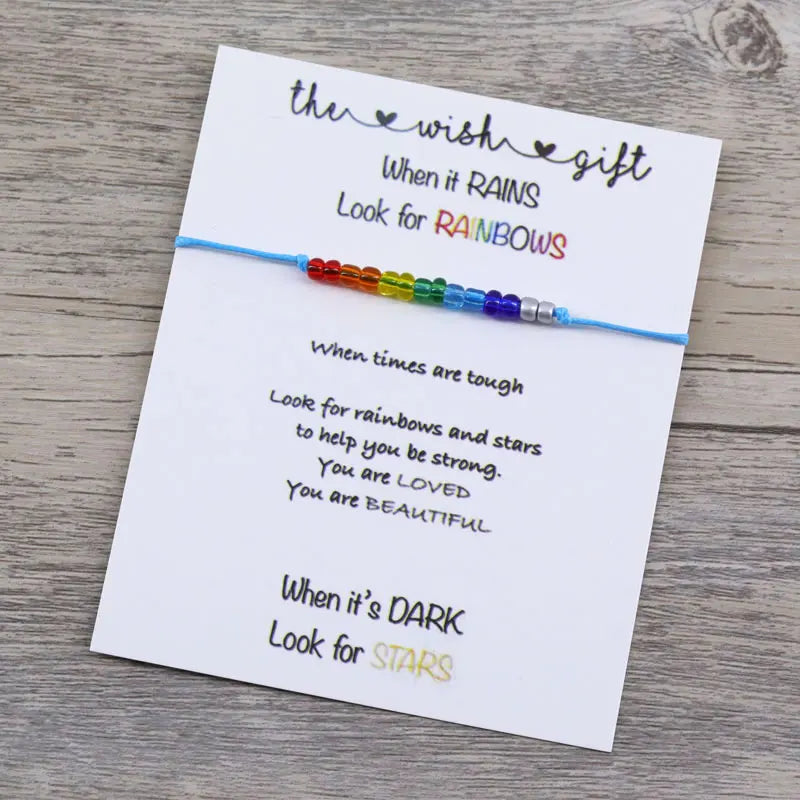 Mental Health Awareness Rainbow Bracelet