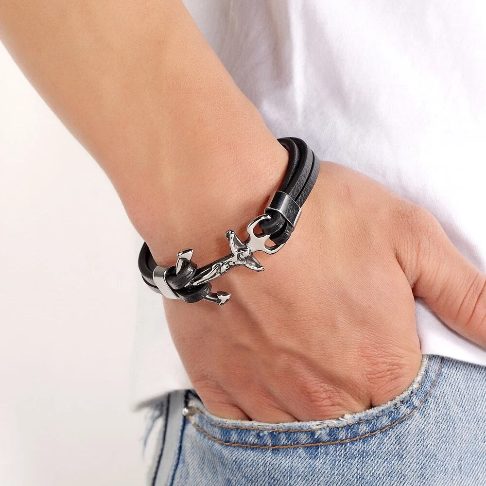 Multi-layer Stitching Bracelet Bangle