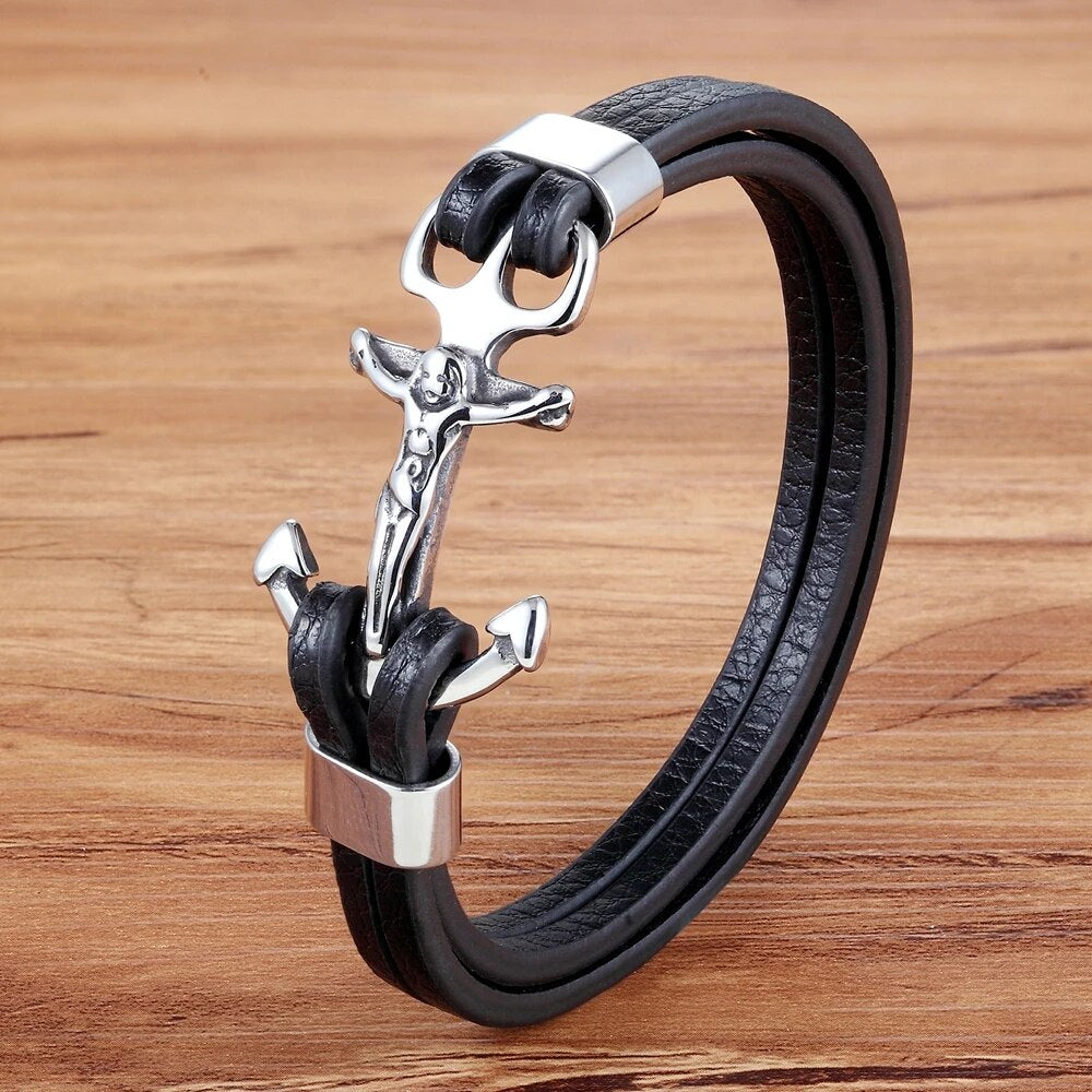 Multi-layer Stitching Bracelet Bangle