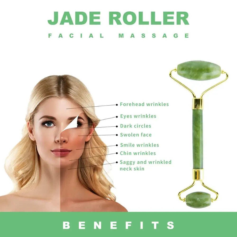 Natural Jade Stone Facial Care Massaging tool