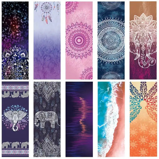 Printed Natural Rubber Yoga Mat