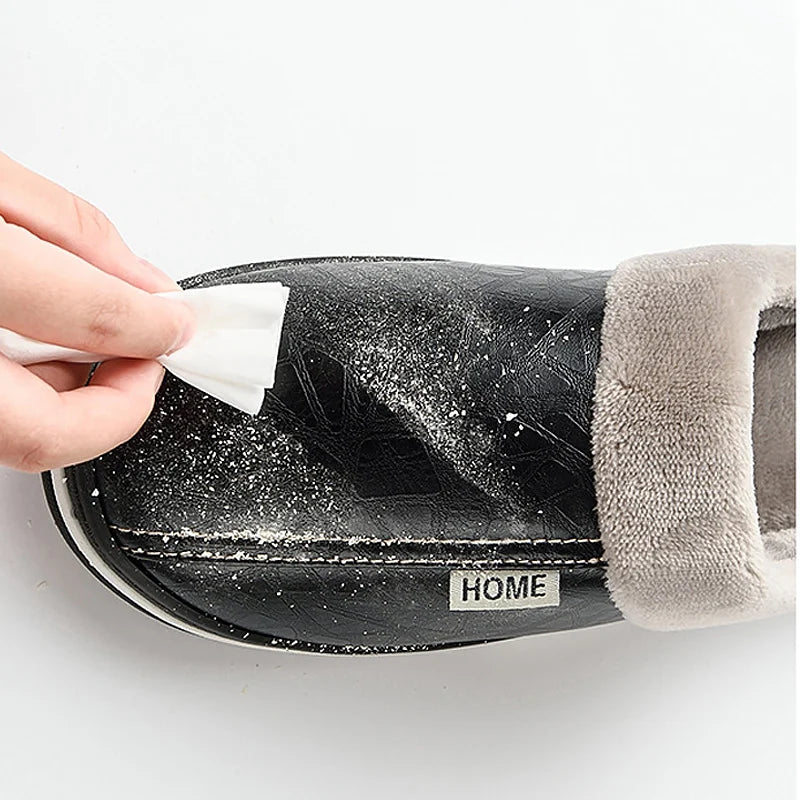 Men's slippers leather Home slippers