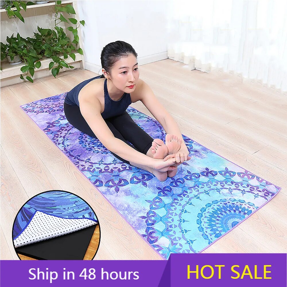 Printed Natural Rubber Yoga Mat