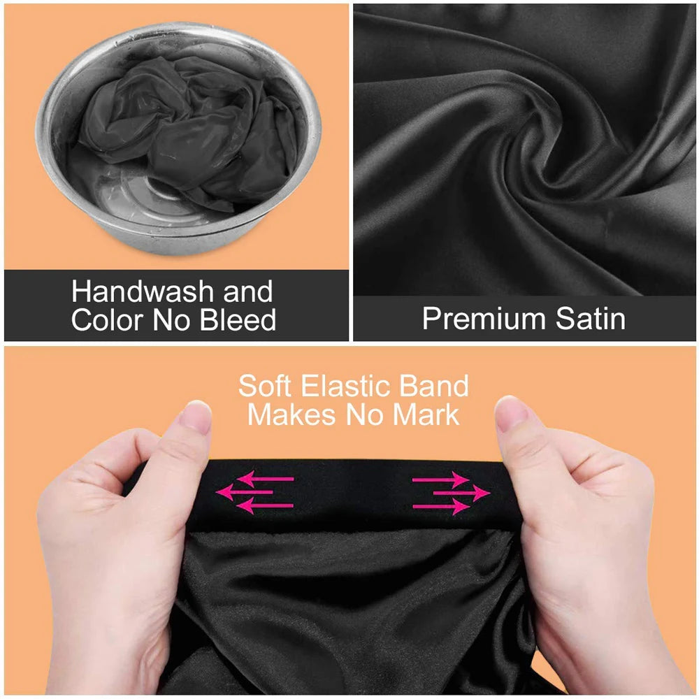 Satin Sleep Cap for Long Hair