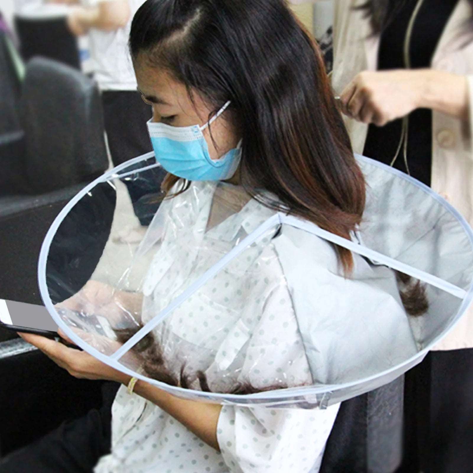 Hair Cutting Cape Folding Waterproof Hair Cutting Wrap