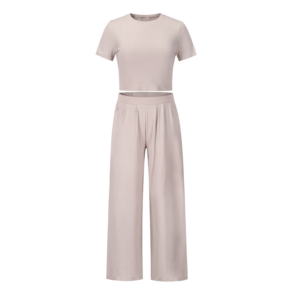 Short Sleeved T Shirt and Trousers