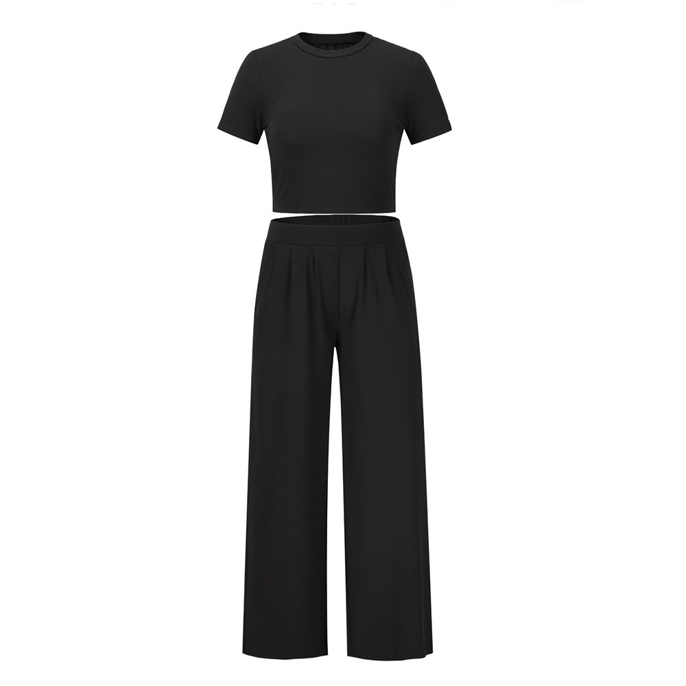 Short Sleeved T Shirt and Trousers